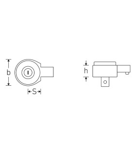CARRACA ACOPLABLE 14x18MM CUADRADILLO 3/4 735/40HD REFORZADO