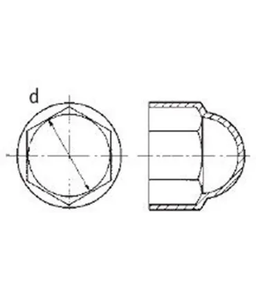 TAPON TORNILLO NEGRO LLAVE 24MM (M-16)