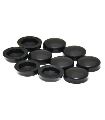 TAPON PLANO P/TORNILLO M-6 LLAVE DE 10 NEGRO