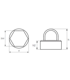 TAPON TORNILLO NEGRO LLAVE 27MM (M-18)