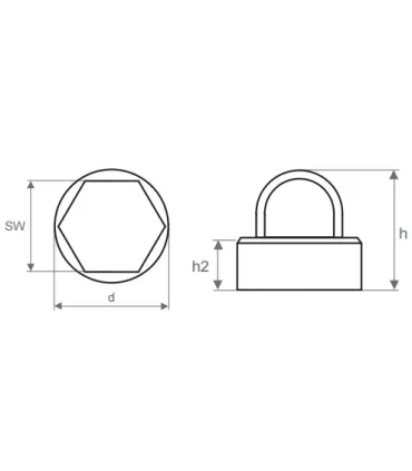 TAPON TORNILLO NEGRO LLAVE 27MM (M-18)