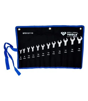 JUEGO 12 LL.MIXTA CARRACA 8 a 19mm BRILLIANT TOOLS