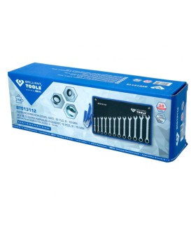 JUEGO 12 LL.MIXTA CARRACA 8 a 19mm BRILLIANT TOOLS