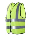 CHALECO DE TRÁFICO CON CREMALLERA AV CHINTEX AMARILLO