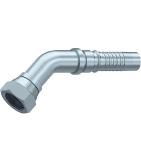 HEMBRA GIRATORIA 45° BSP CON JUNTA (SERIE INTERLOCK)