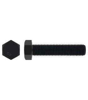 TORNILLO DIN 933 8.8 METRICA FINA NEGRO