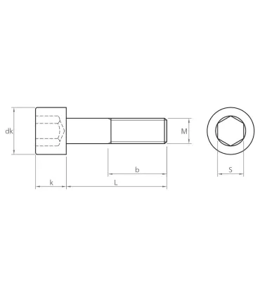 M6X25 TORNILLO ALLEN DIN 912 12.9 ZINCADO