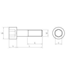 M8X70 TORNILLO ALLEN DIN 912 12.9 ZINCADO
