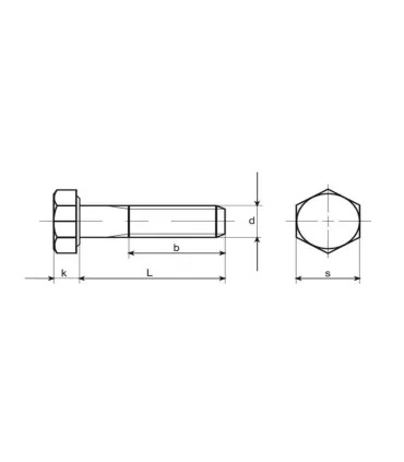 TORNILLO DIN 933 8.8 ZINCADO