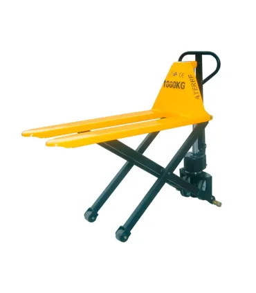 TRANSPALETA TIJERA MANUAL 1000KG ELEVACION 800mm HORQUILLA  540/680x1150