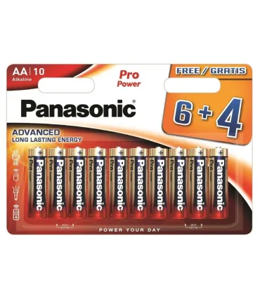 BL. DE 10  PILAS ALCALINAS LR 6 AA PANASONIC