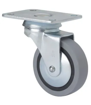 RUEDA GIRAT. 10BSR40-PGI40 GOMA GRIS ALEX 1-0216