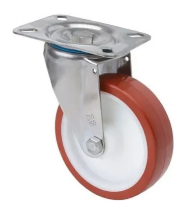 RUEDA GIRAT. 10ZVLI80-POL POLIUR. INOX ALEX 2-2416