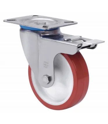 RUEDA GIRAT. 10ZVIFD100-POL INOX FRENO ALEX 2-2430