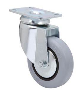 RUEDA GIRAT. 10BH100CP-PLGI GOMA GRIS ALEX 3-0004