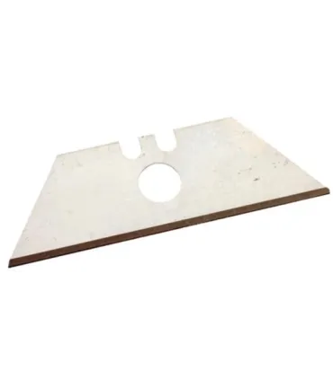 PAQ. 10 CUCHILLA P/CUTER MINI 61 X 19mm CON AGUJERO CENTRAL