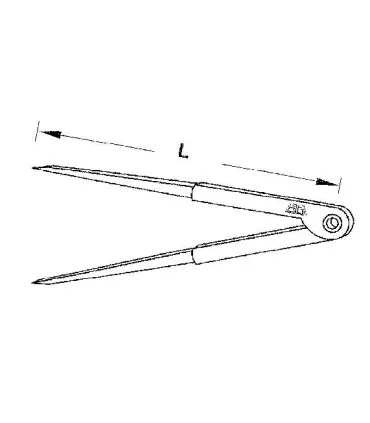 COMPAS PATAS CUADRADAS PTA-WIDIA 200MM