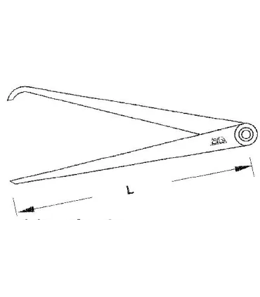 COMPAS PLANOS PARA CENTRADO 150 mm