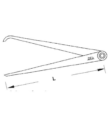 COMPAS PLANOS PARA CENTRADO 250MM