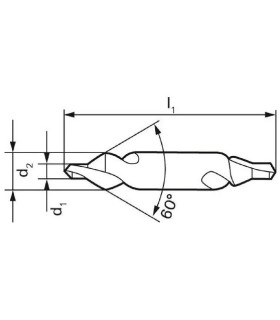 BROCA CENTRAR DIN-333 2,50X6,30
