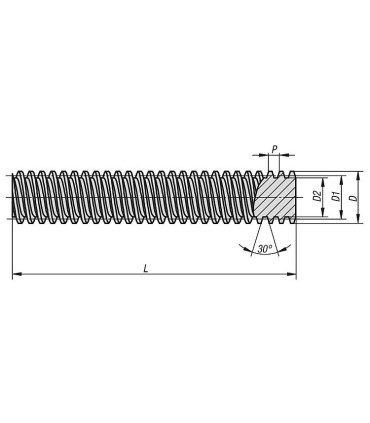 BARRA HUSILLO TR-14x3x3000 DCHA