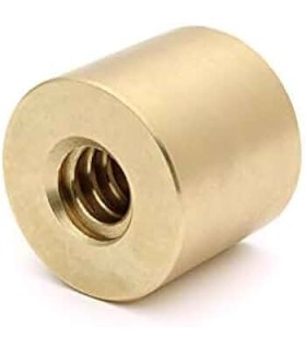 TUERCA BRONCE CIL.LISA 30x6 IZQUIERDA 60x45mm