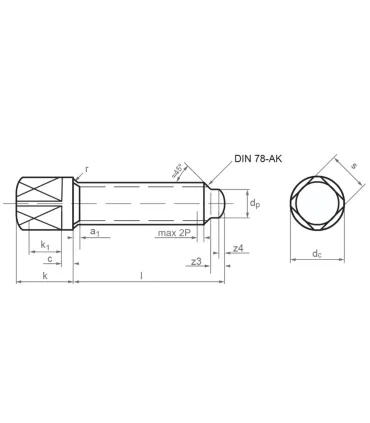 M10X45 TORNILLO CABEZA CUADRADA DIN 480