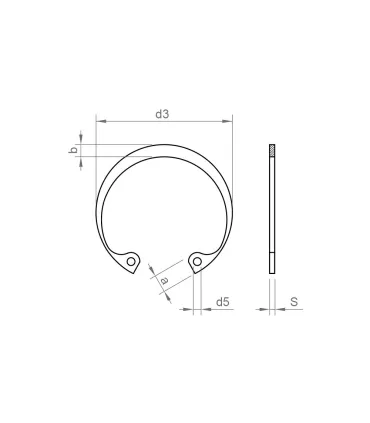 ANILLO SEGER DIN 472 Ø 10 INTERIOR