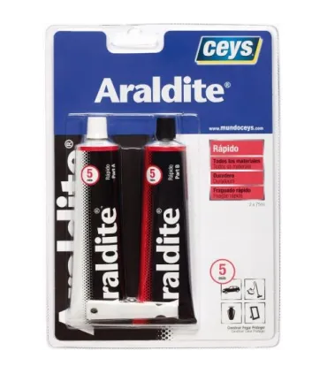 ADHESIVO ARALDIT RAPIDO PROF.150g (ROJO GRANDE)