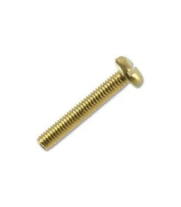 6X50  TORNILLO REDONDO RANURADO DIN 86 LATON