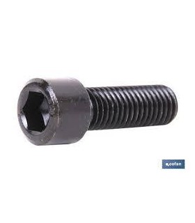W 1/2X50 TORNILLO ALLEN DIN 912 8.8 NEGRO