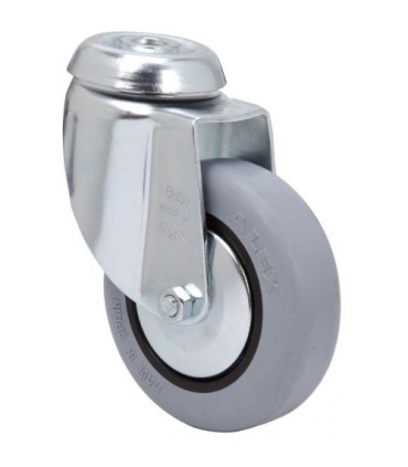 RUEDA GIRAT. 20BH80CP-PGI GOMA N.GRIS ALEX 1-0179