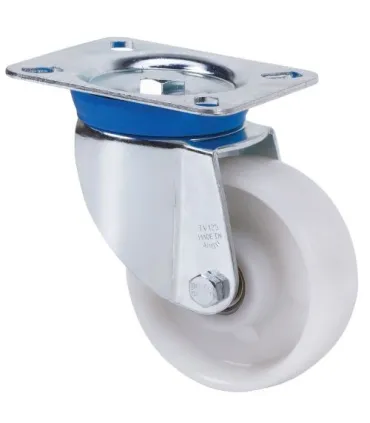 RUEDA GIRAT. NYLON BLANCO 100mm ALEX 2-0020 300kg