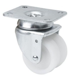 RUEDA GIRAT. 10IR50-I50 POLIAMIX BLANCO ALEX 2-0039