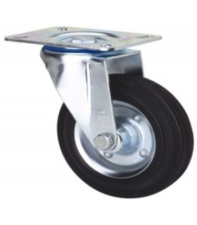 RUEDA GIRAT. 10ZV100-BSR GOMA N.ROD ALEX 2-0225