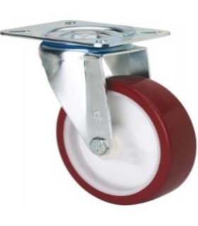 RUEDA GIRAT. 10ZV125-POL POLIURETANO ALEX 2-2357