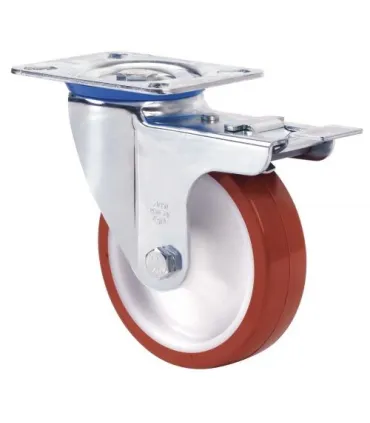 RUEDA GIRAT. 10AVFD100-POL POLIURET.FRENO ALEX 2-2368 150KG