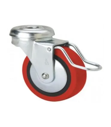 RUEDA POLIU.GIR.AGUJ.PASANTE+ FRENO 60mm ALEX 2-2576