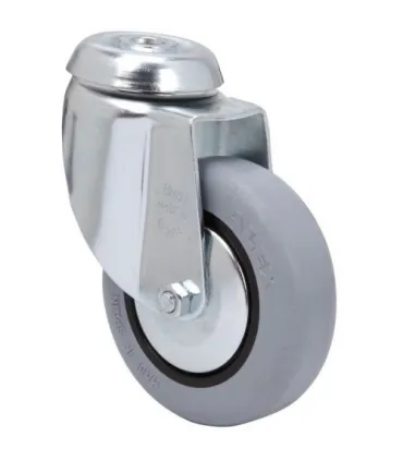 RUEDA GIRAT. 20BH100CP-PLGI GOMA GRIS ALEX 3-0008
