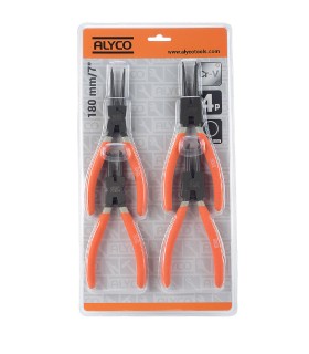 JUEGO 4 ALICATE SEGERS 19-60mm INT+EXTxRECT+CURVO