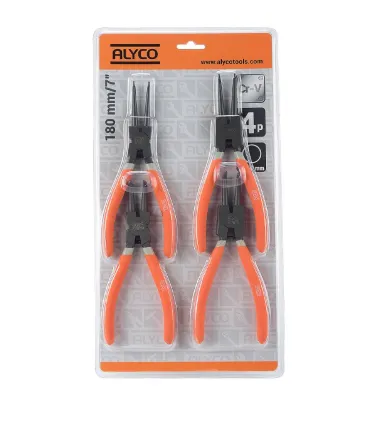 JUEGO 4 ALICATE SEGERS 19-60mm INT+EXTxRECT+CURVO