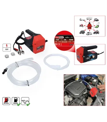 BOMBA ASPIRACION ACEITE AUTO 12V (en caliente max 40º)