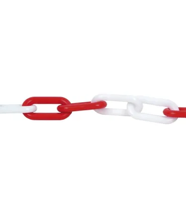 M.CADENA PVC PROTECCION ROJA/BLANCA 6mm