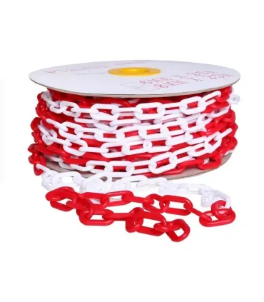 M.CADENA PVC PROTECCION ROJA/BLANCA 6mm