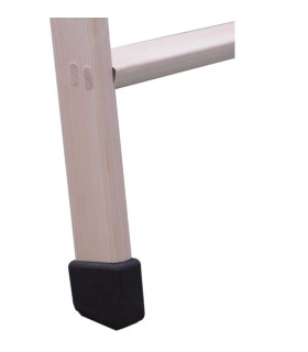 ESCALERA 10 PELD.TIJERA MADERA 2,50m C/TACOS