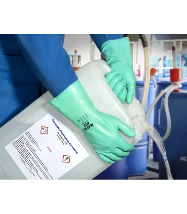GUANTES LARGO DESTREZA NITRILO T6
