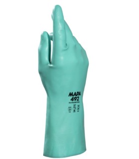 GUANTES LARGO DESTREZA NITRILO T8