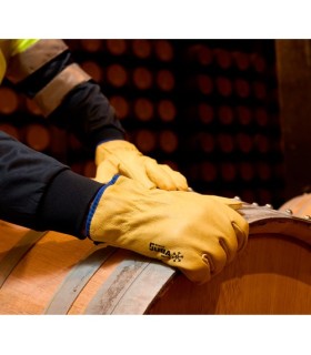 GUANTE CUERO AMA.FORRADO N.7F T10