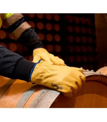 GUANTE CUERO AMA.FORRADO N.7F T10