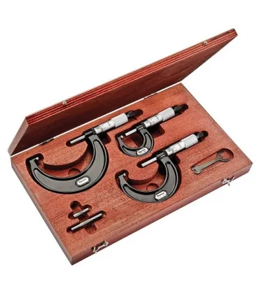 ESTUCHE 3 MICROMETROS EXTERIORES STARRET 0-75MM